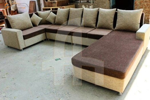 FH-5458 Modern L Shaped Lounge Sofa 9 Seater