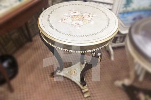FH-5379 Round Corner Table With Hand Painting