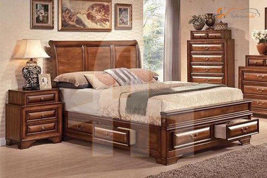 FH-5885 King Size Bed | Acme Konane