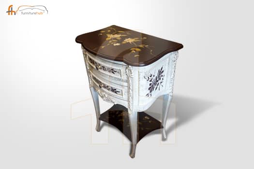 FH-5485 Stunning Corner Table with Floral Designs