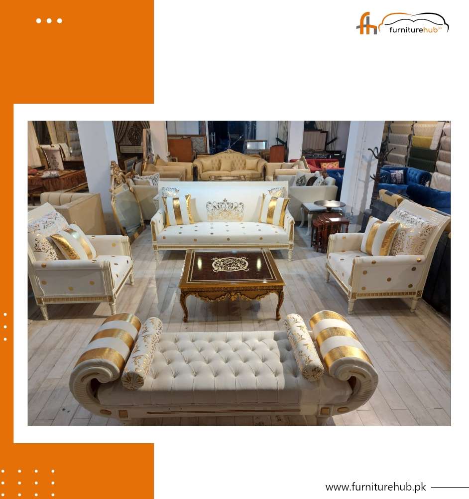 4 In Gold And White Avaialble On Sale At Furniturehub.PK