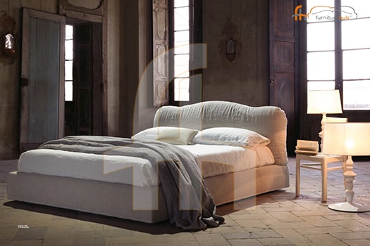 FH-5661 Italian Lacquer Bed (White)
