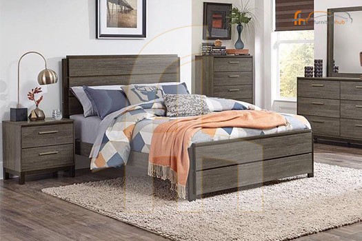 FH-5850 Brown Full Size Bed