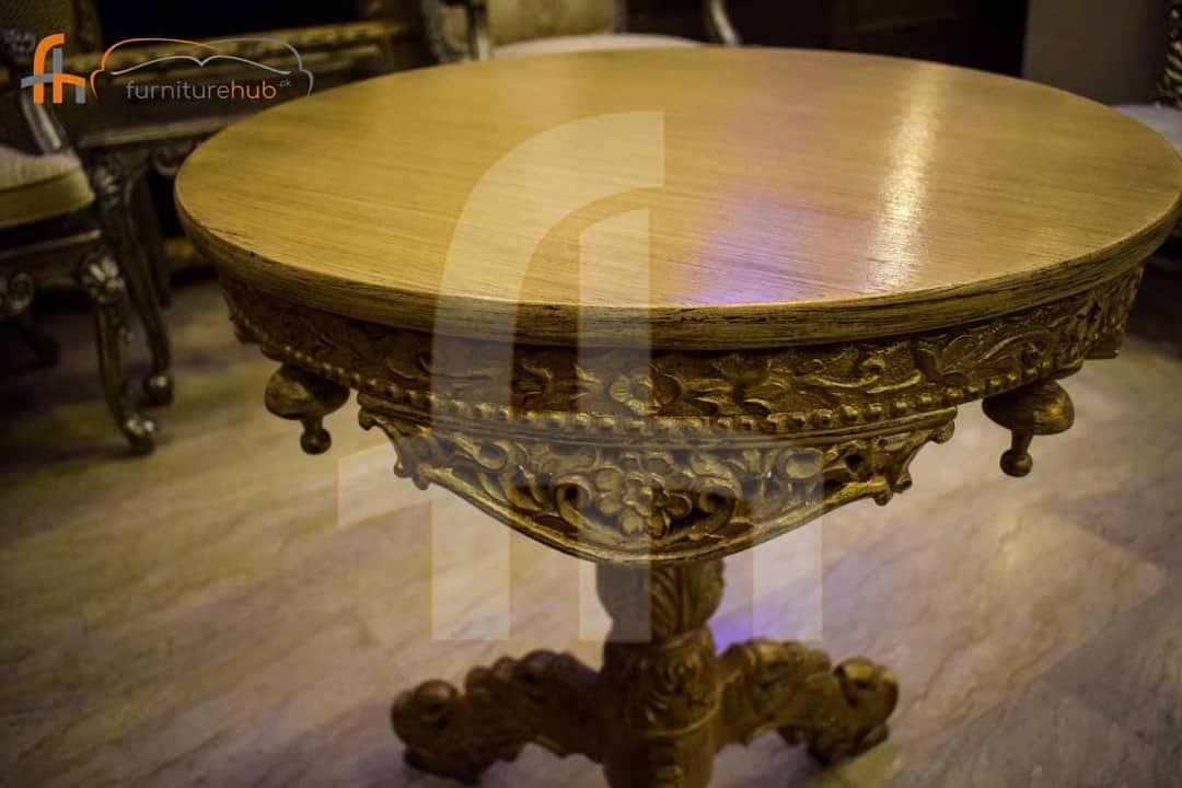 FH-6005 Center Table (Solid Feet, Round)