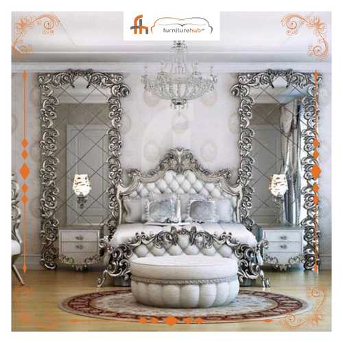 King Bedroom Sets In Silver (007)
