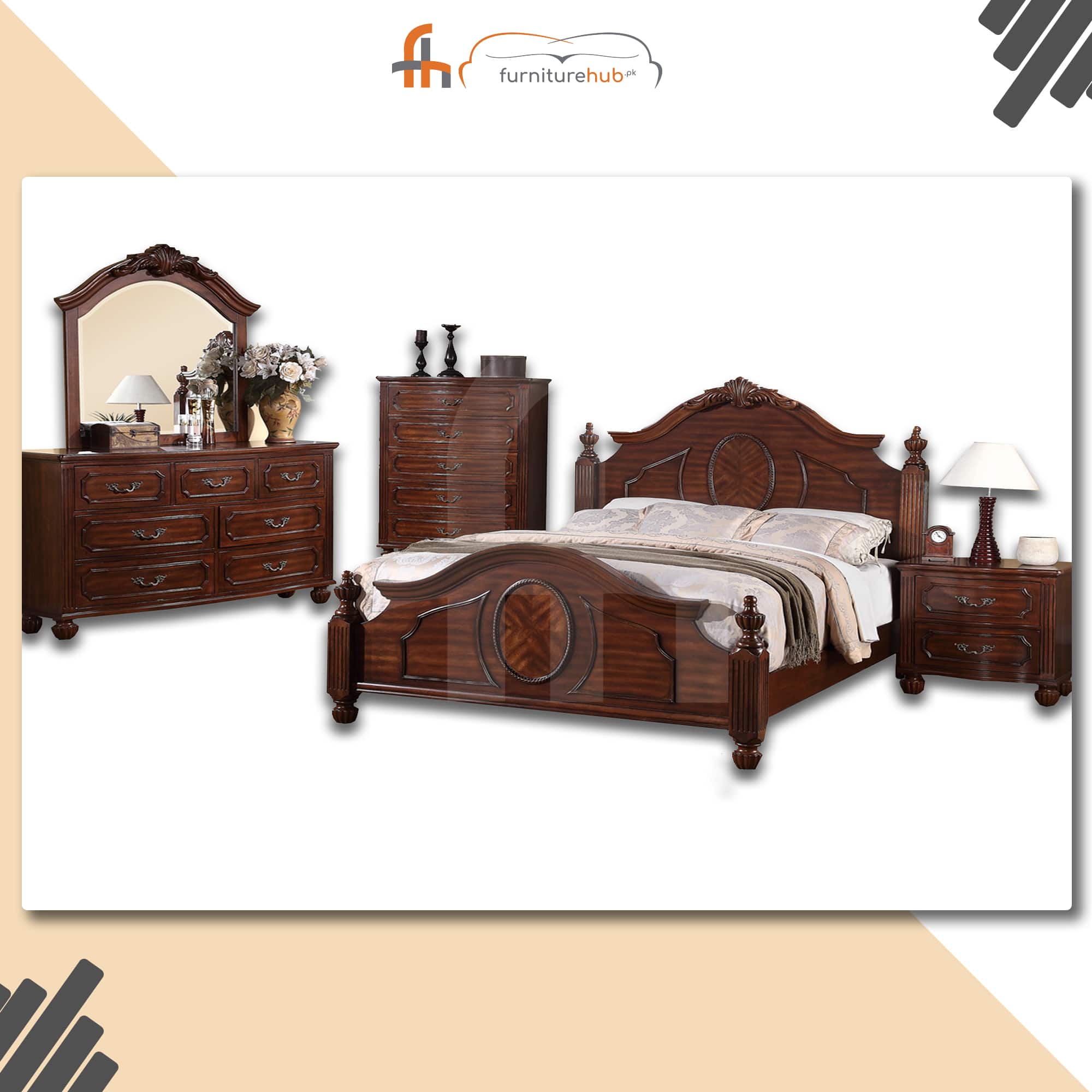 New Style Bed In Sheesham (FH-5867)