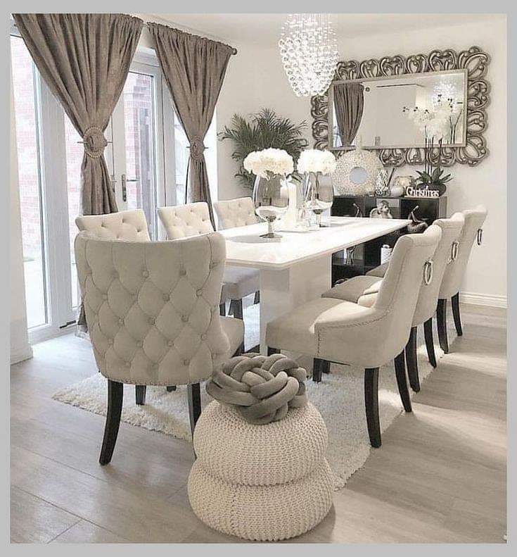FH 5041-Traditional glam dining table