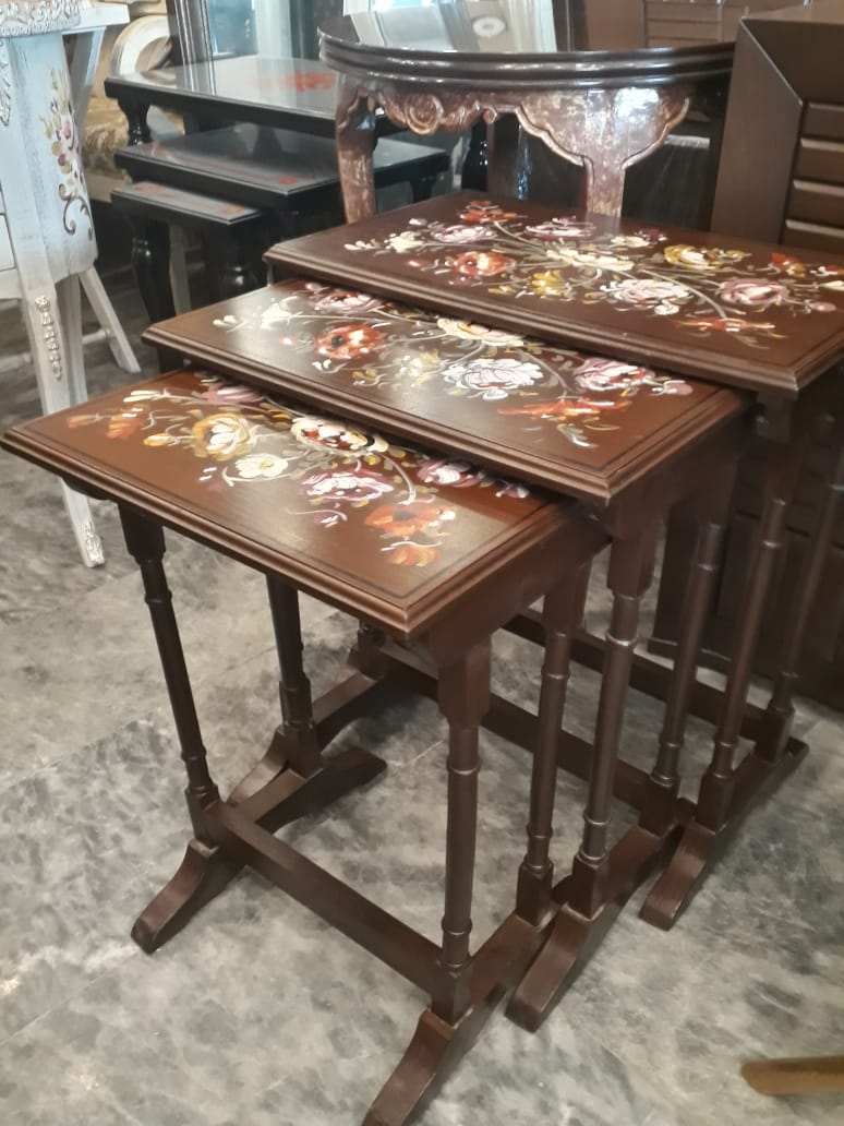 FH-5821 Nest Table (Floral Top)