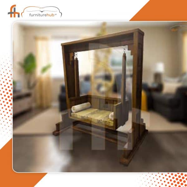 Wooden Swing With Exclusive Seat Available On Sale At Furniturehub.Pk