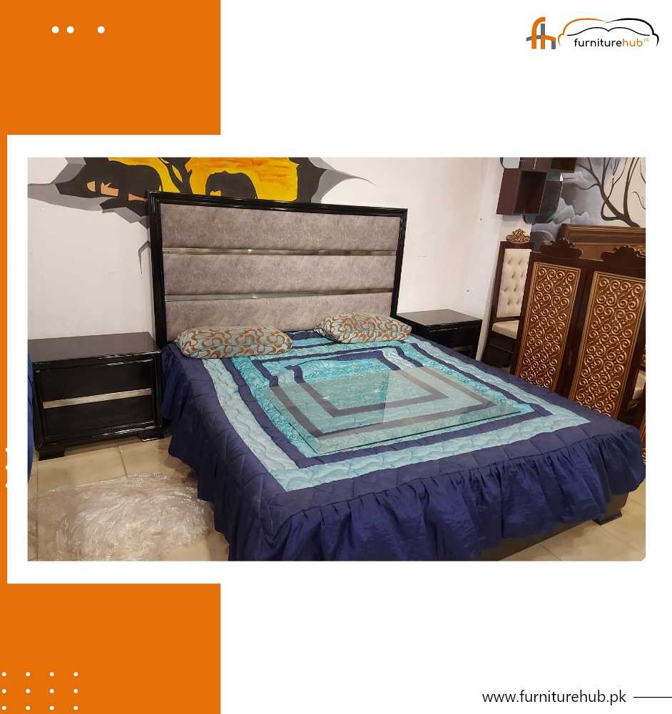 FH-5851 Bed with 2 Side Tables Image