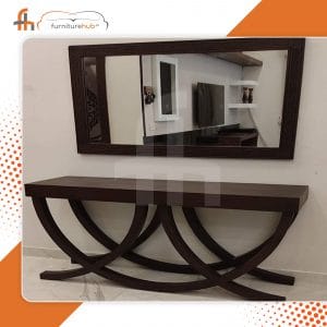 Console With Mirror In Geometrical Shape Available On Sale