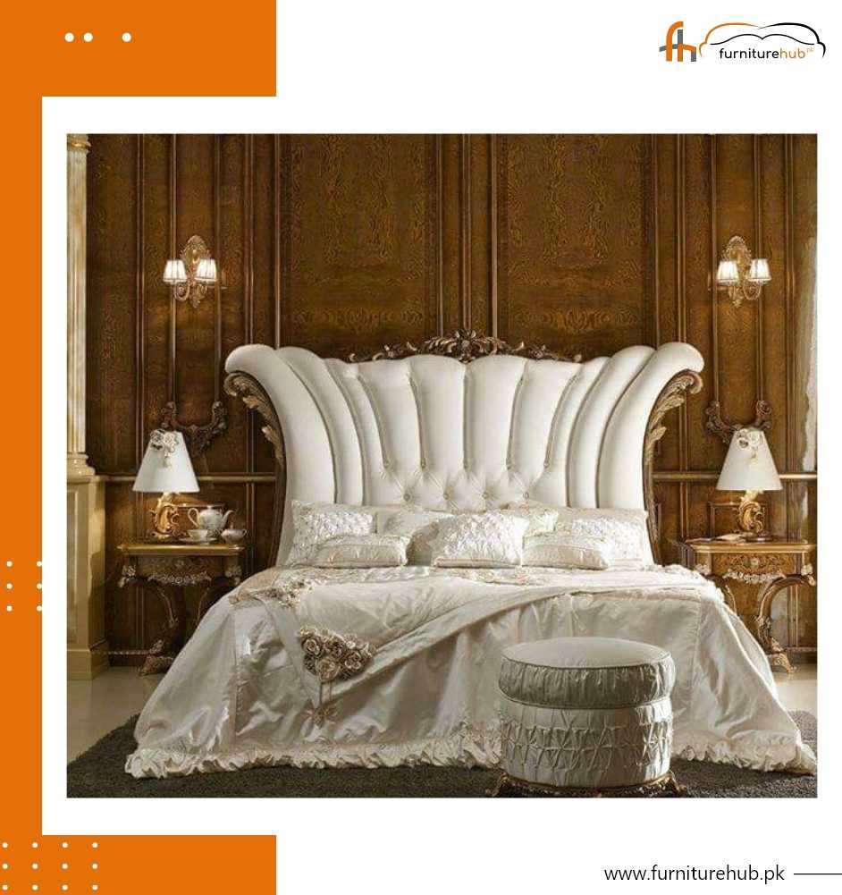 FH-1282 French Style Bed With Side Tables