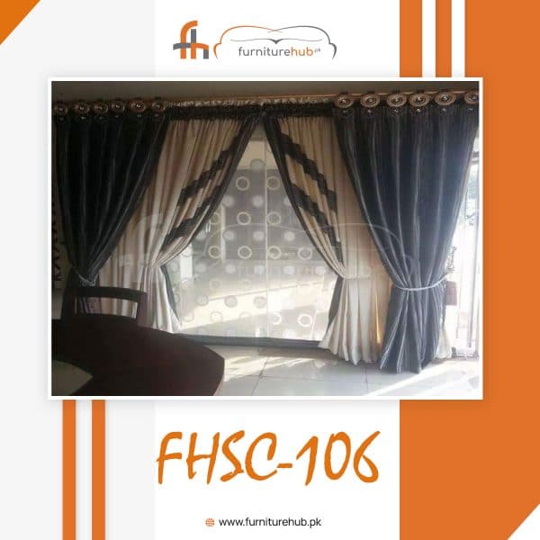 Black Curtain Design Made To Marvel Your Home At Furniturehub.Pk