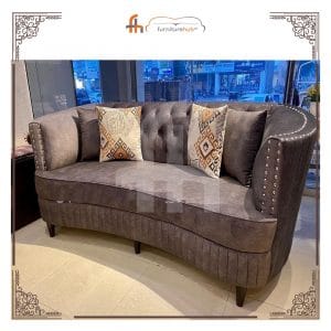 Round Arm Sofa For Enhancing Home Impressions Available On Sale
