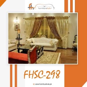 Luxury Curtains For Drawing Room Double-Tone Design At Furniturehub