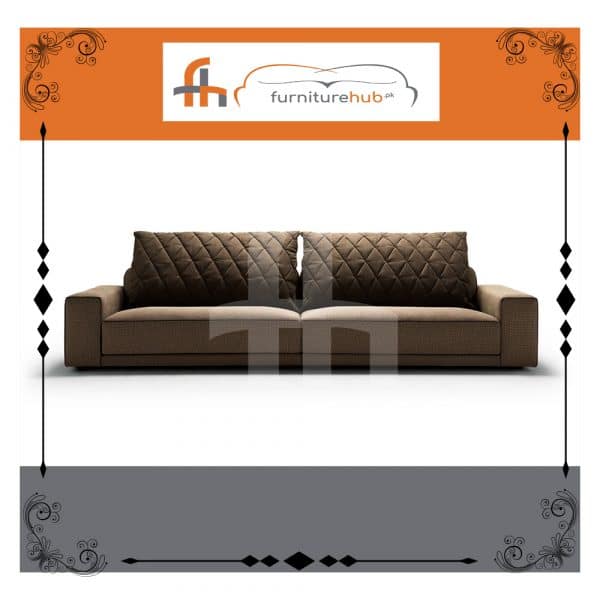 2 Seater Sofa In Dark Brown Available On Sale At Furniturehub.Pk