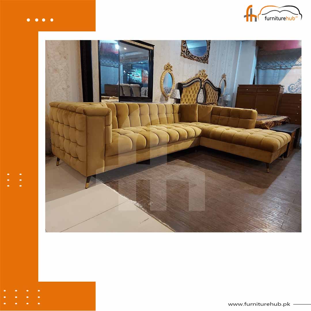 Sofa Sectional With Velvet Hues (FH-1597) Image