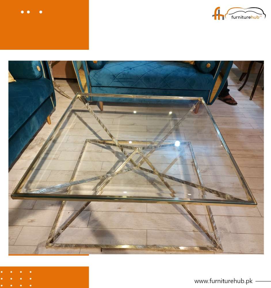 FH-1722 Brass pyramid center table