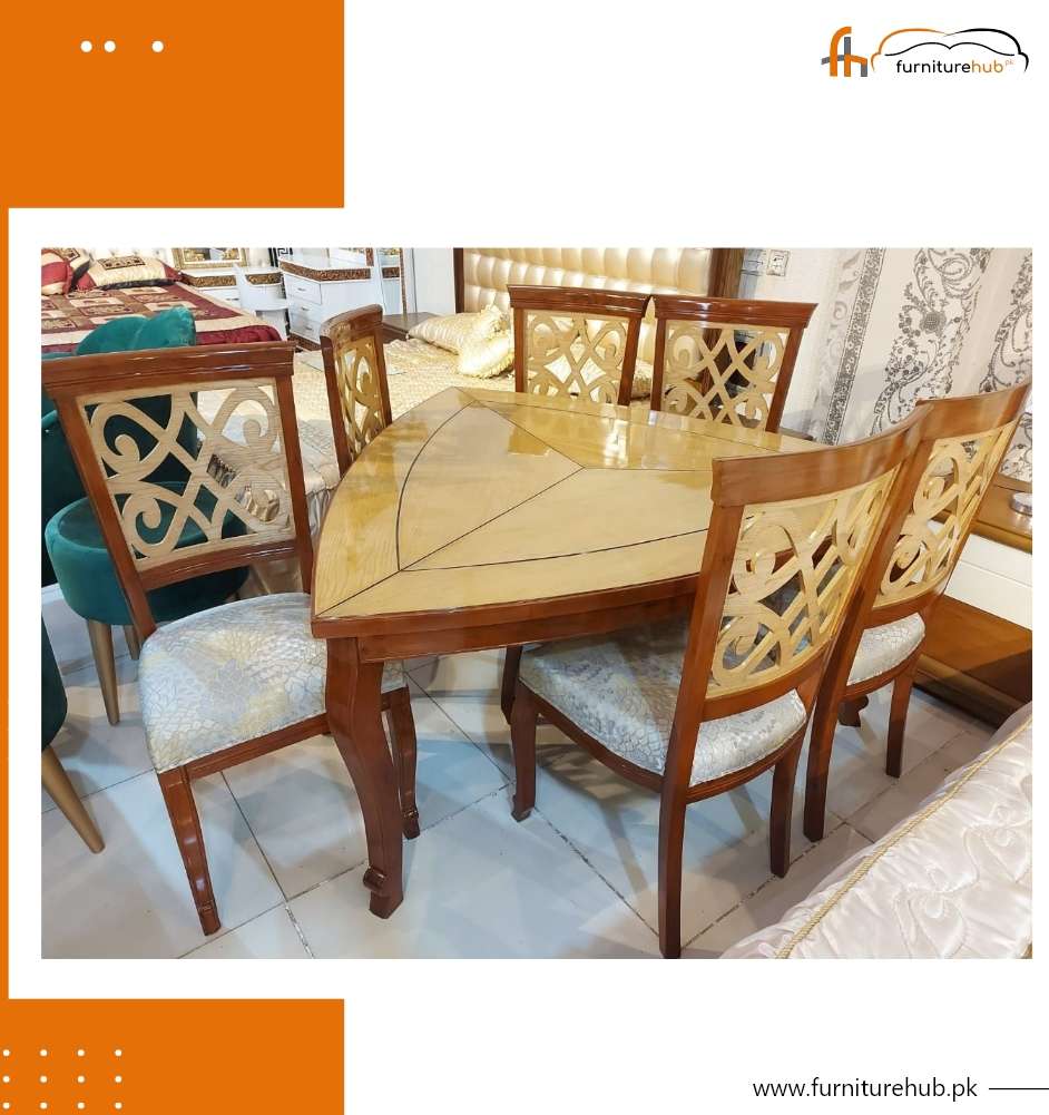 Triangle Kitchen Dining Set-6 seater (FH-1750)
