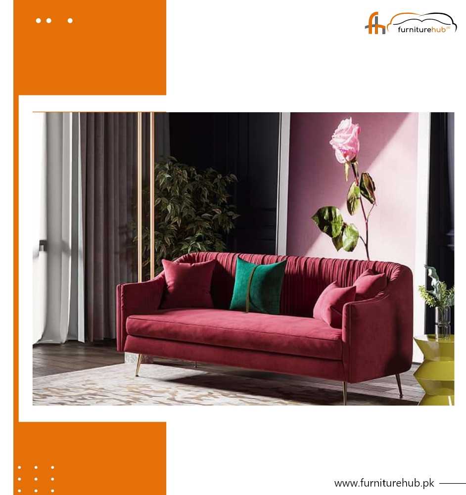 FH-1740 Pink Rose Sofa 3+2+1