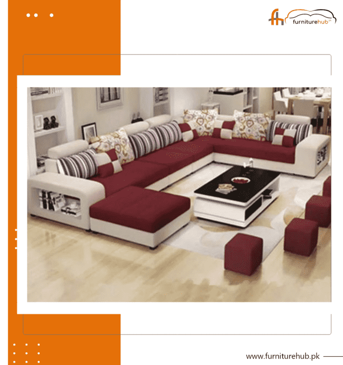 FH-1801 Ravishing U-Shape Sofa