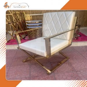 Brass Lounge Chair Available On Discounted Price At Furniturehub.Pk