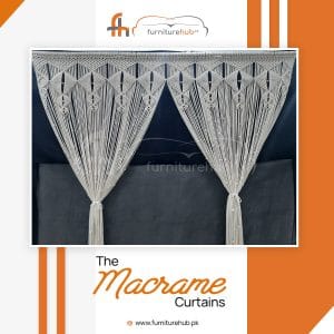 Vintage Macrame Curtains Kite Fall Design Available On Sale