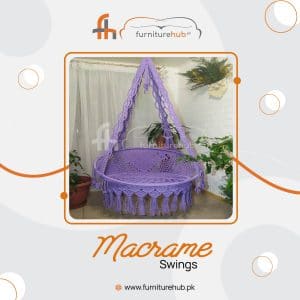 Swings For Home In Macrame Stylish Purple Color Available On Sale