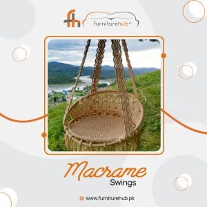 Swing For Living Room In Macrame Available On Sale At Furniturehub.Pk