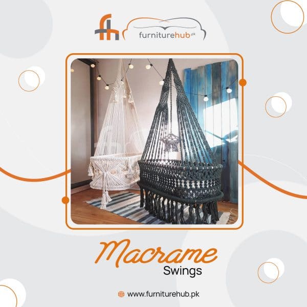 Garden Swings For Adults In Macrame Available On Sale At Furniturehub