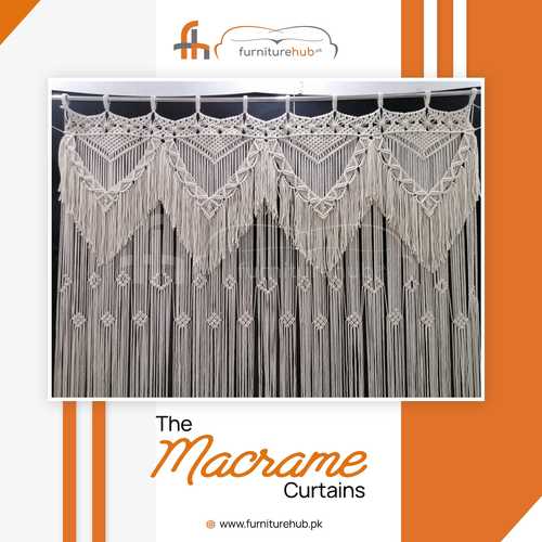 Macrame Window Curtain