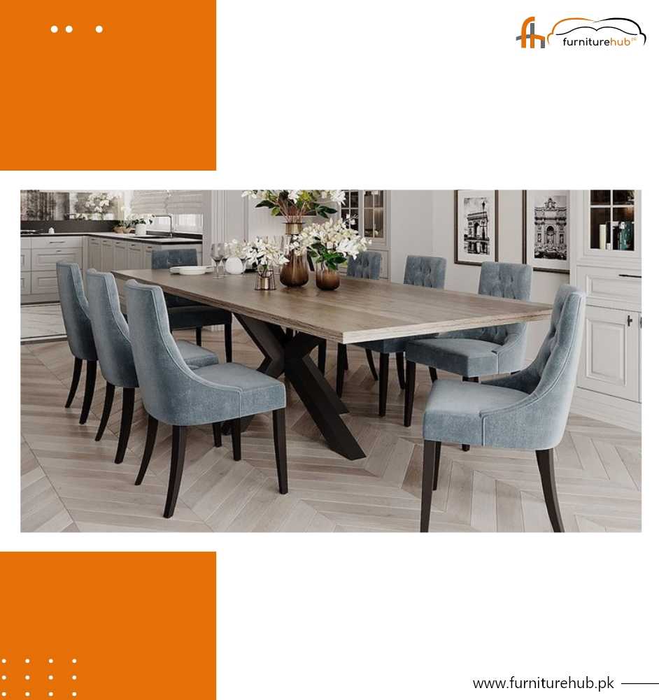 FH-5021 Dining With 8 Chairs