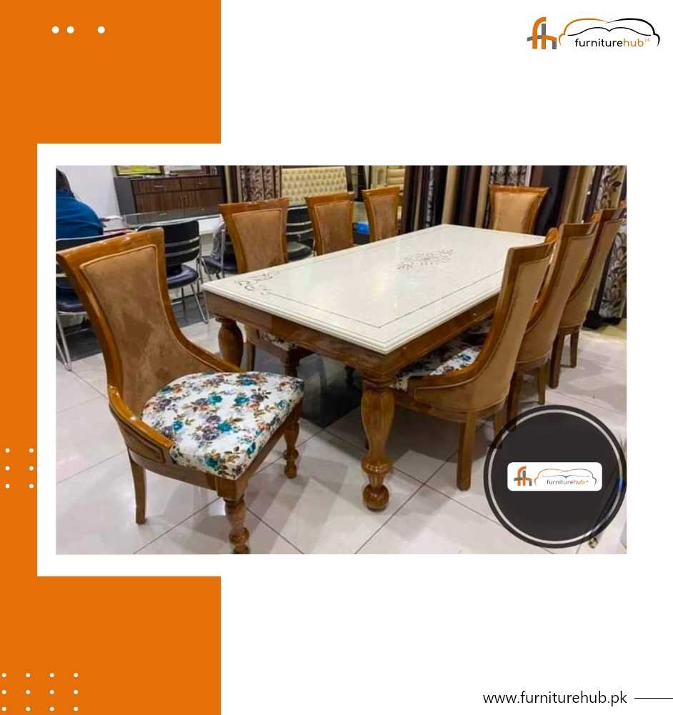 FH-5028 Dining With 8 Chairs