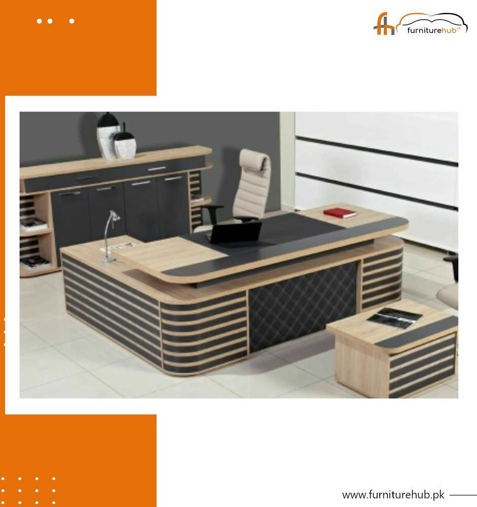 FH-7024 Executive Office Table - furniturehub.pk