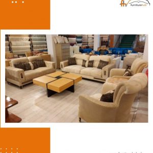 FH-7044 Line Brass Sofa Set