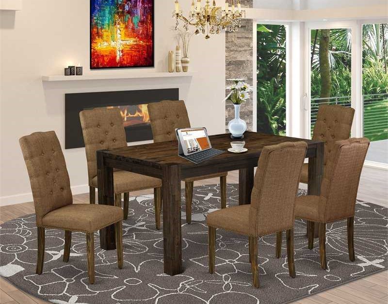 FH-7098 Ascot Dining Table with 6 Chairs