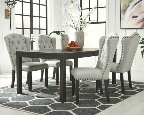 FH-7095 Dining with 6 Chairs