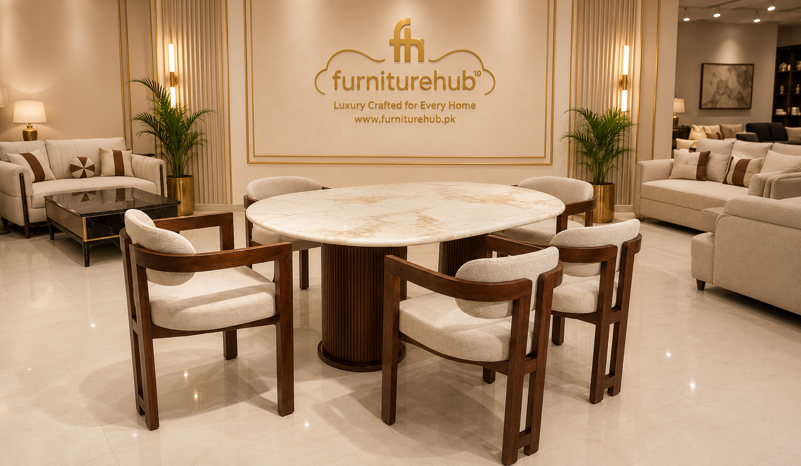 FH-4984 Milano Luxe Dining Set